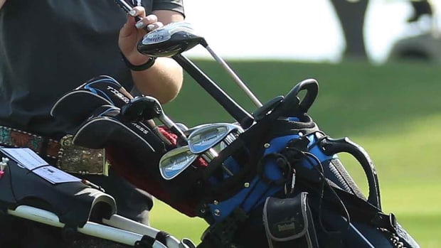 A set of clubs are pictured from a May 2022 photo.